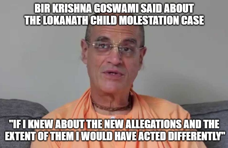 Bir Krishna Goswami Tells Disciple to Stay Silent about Lokanath, 2015-2021